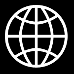 stylized white globe, for no good reason.